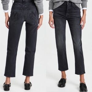MOTHER The Tomcat Straight Leg Crop Jeans in Lies Lies Lies Size 25